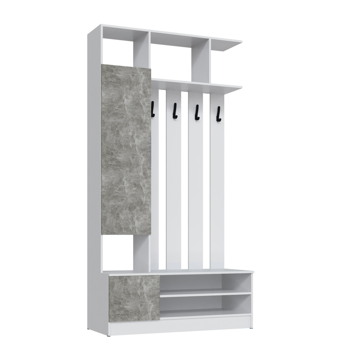 Прихожая Мадрид ЦС (1,2)-1 Белый+Ателье