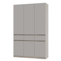 Шкаф 3-х створчатый Багира ШК-08  (Дуб смоки/Кашемир)